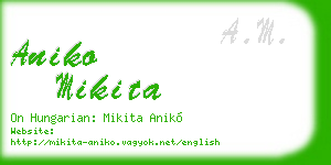 aniko mikita business card