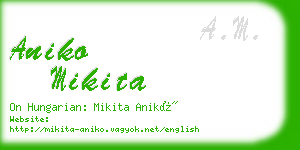 aniko mikita business card